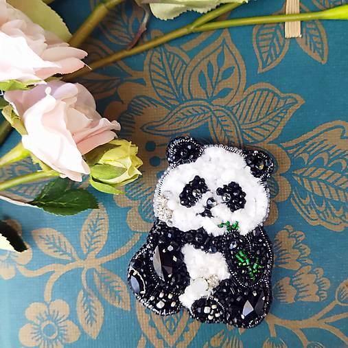 Brošne - Panda ... brož - 16632166_