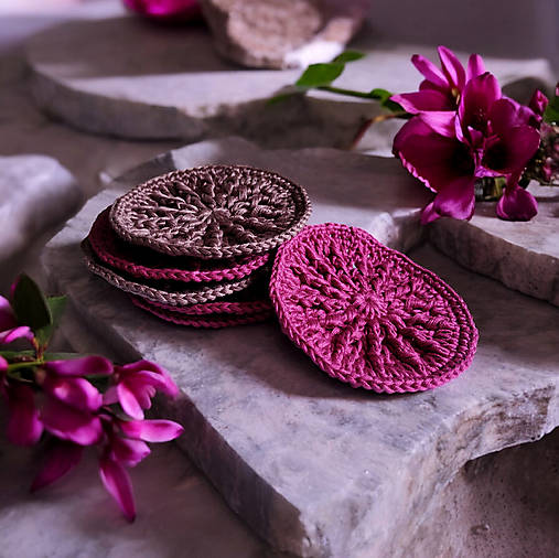 Úžitkový textil - Beauty kolieska ECO | Magnolia Nigra - 16634415_