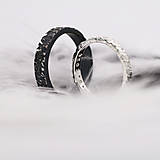 Prstene - Sme párik Odvážnych / strieborné obrúčky Ag925 (Štruktura+patina) - 16633728_