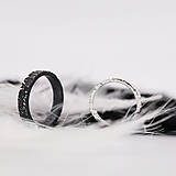 Prstene - Sme párik Odvážnych / strieborné obrúčky Ag925 (Štruktura+patina) - 16633729_