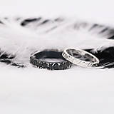 Prstene - Sme párik Odvážnych / strieborné obrúčky Ag925 (Štruktura+patina) - 16633730_