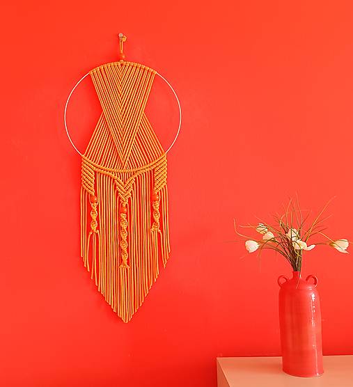 Dekorácie - Macramé Boho dekorácia - 16633965_