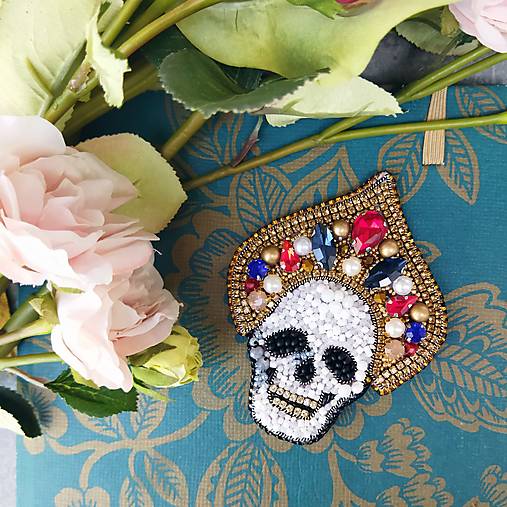 Brošne - Dia de Los Muertos ala Rus ... brož - 16635876_