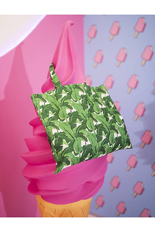 Nákupné tašky - Plážová taška BANANA LEAF - 16635732_
