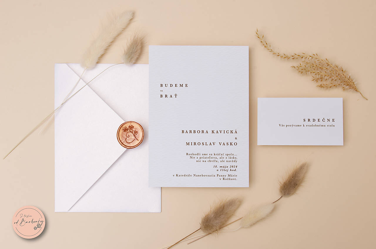 Svadobné oznámenie C#62