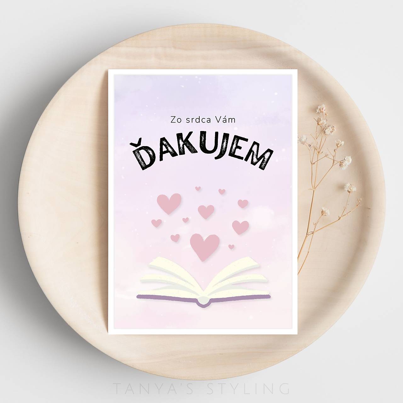 Ďakujem zo srdca...