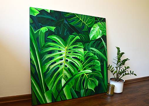 Monstera 100*100 cm