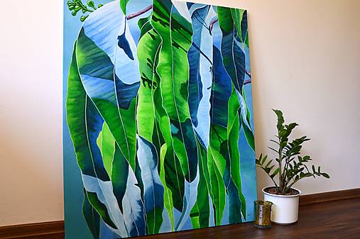Eukalyptus vo farbách 100*120 cm
