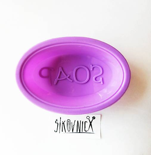 Silikónová forma,  SOAP, 9x6 cm
