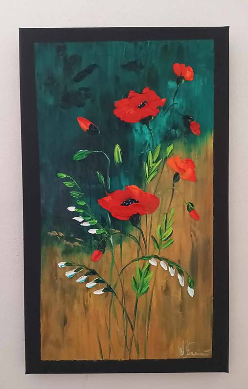 Obrazy - Maky v impresii - 16640380_