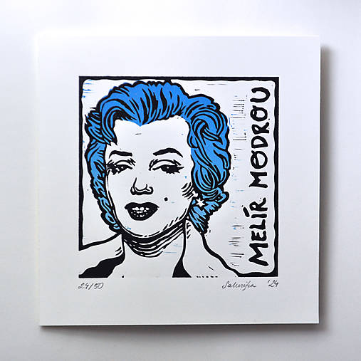 Grafika - Melír Modrou - 16641231_