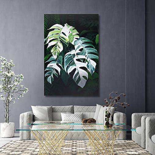 Monstera Albo 100*150 cm