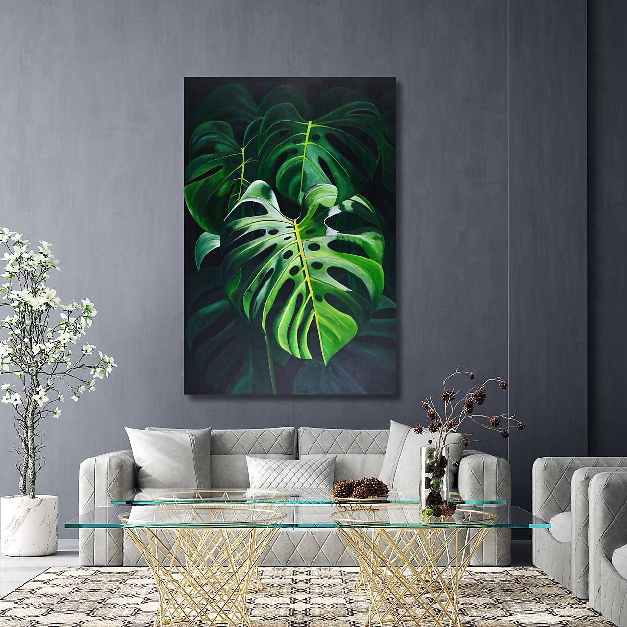 Monstera veľká 100*150 cm