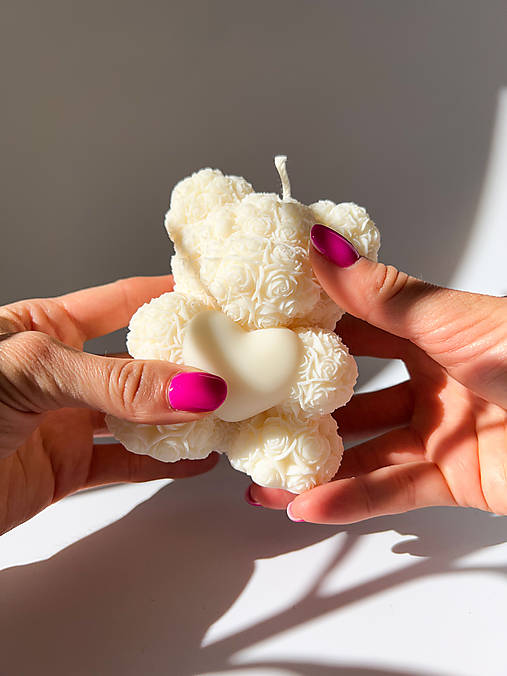 Sviečky - Sójová sviečka BEAR XL - 16645504_