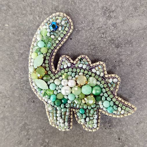 Brošne - Dino mint ... brož - 16648919_