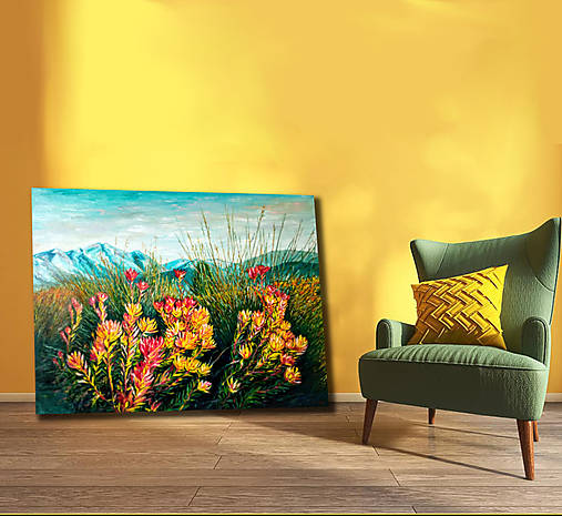 Obrazy - Horská lúka 80x60 - 16647240_