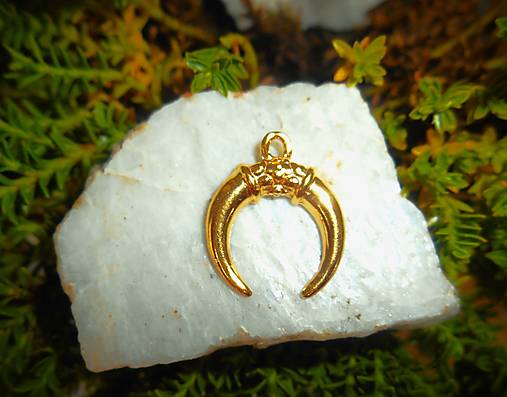 Náhrdelníky - lunica-in silver and in gold-little- (lunica- zlato 18 AU) - 16650249_