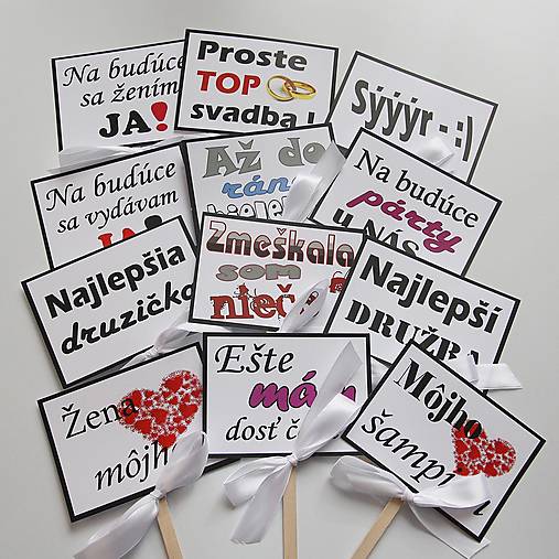 AKCIA - Tabuľky na fotenie A - 12 kusov set