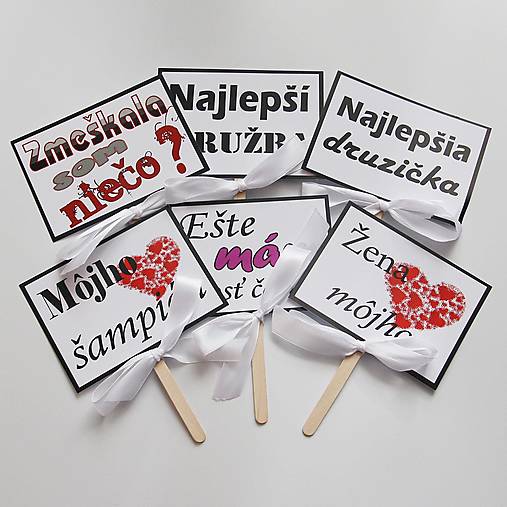 AKCIA - Tabuľky na fotenie A - 12 kusov set