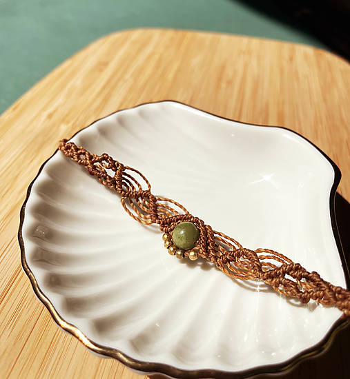 Náramky - BOHO náramok micro macramé - 16655452_
