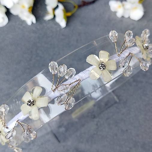 Ozdoby do vlasov - Wedding Sakura Crystals Collection ... čelenka - 16658087_