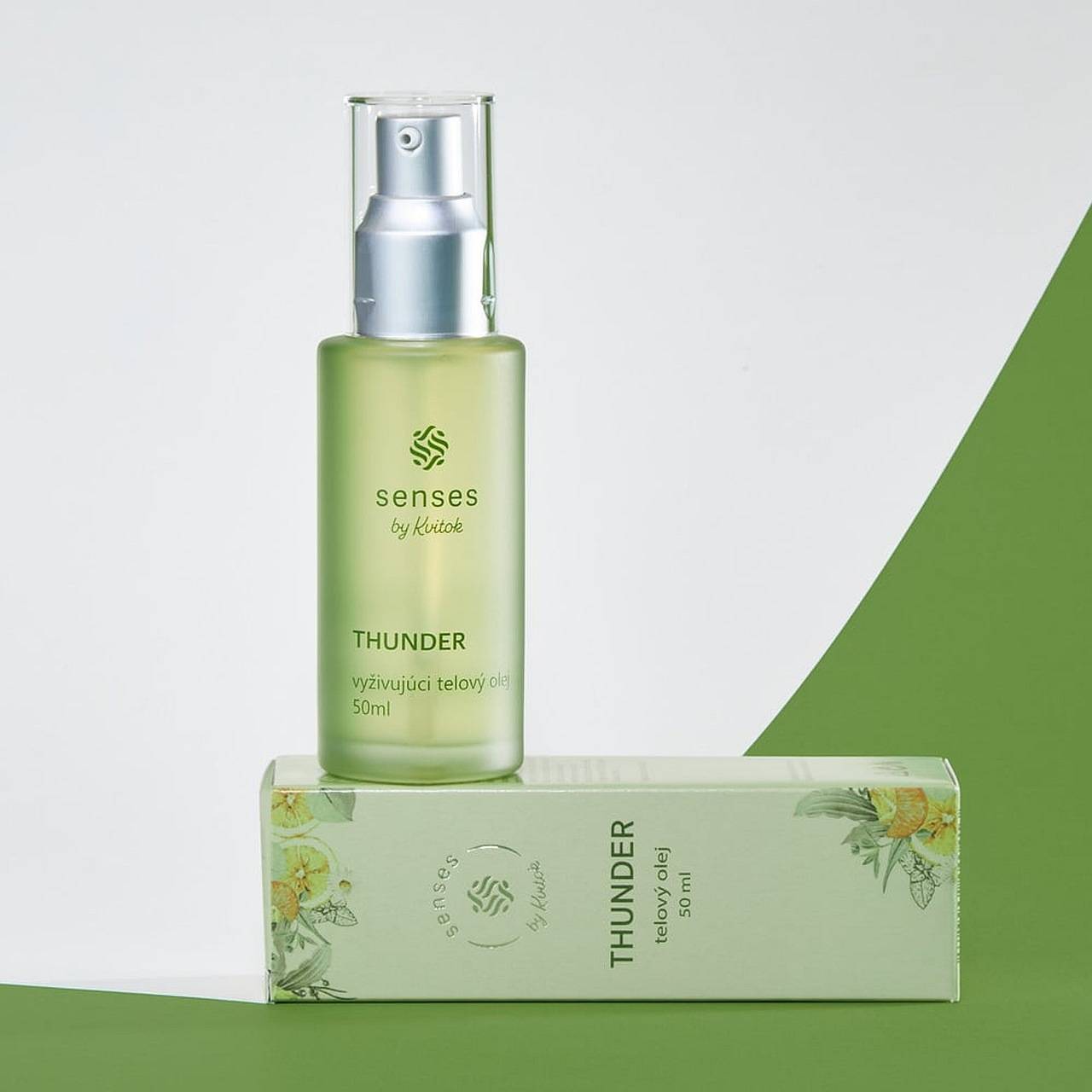 Vyživujúci telový olej Kvitok SENSES – Thunder (50 ml)