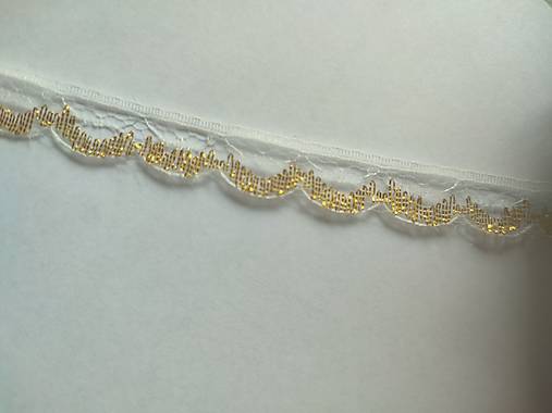 Galantéria - Čipka s lemom zlatým  - 16664386_