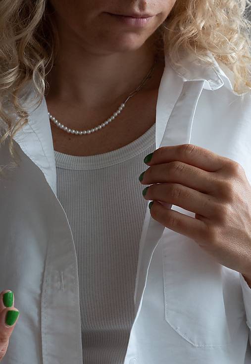 pánsky (unisex) perlový náhrdelník