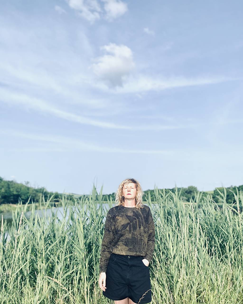 mikina upcyclovana zelena