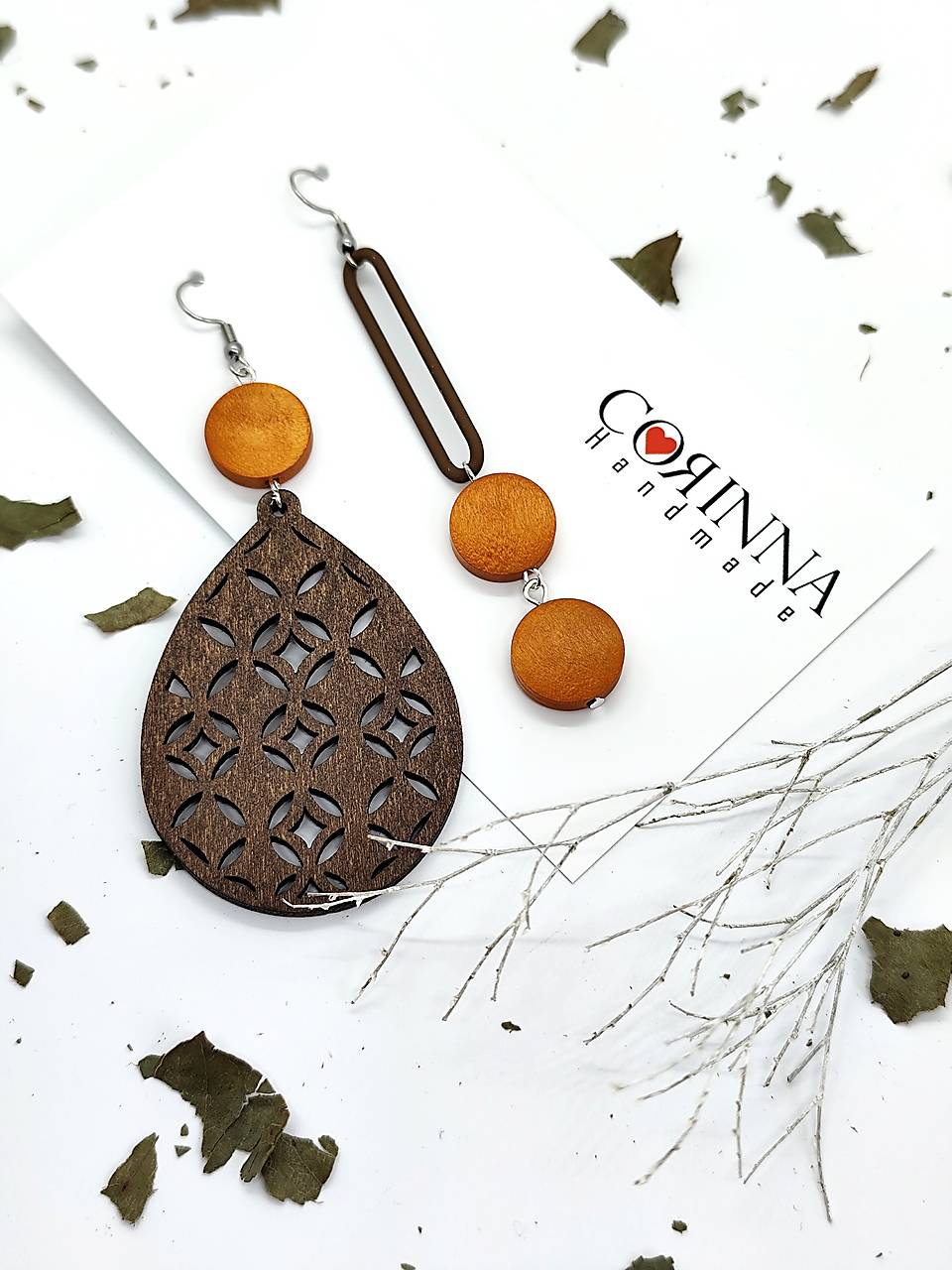 Asymetrické náušnice "Iza" 