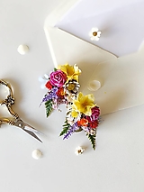 Náušnice - Kvetinové náušnice "letné verše"  - 16663848_