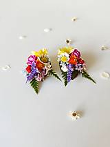 Náušnice - Kvetinové náušnice "letné verše"  - 16663851_
