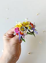 Náušnice - Kvetinové náušnice "letné verše"  - 16663853_