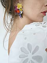 Náušnice - Kvetinové náušnice "letné verše"  - 16663862_