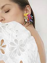 Náušnice - Kvetinové náušnice "letné verše"  - 16663863_