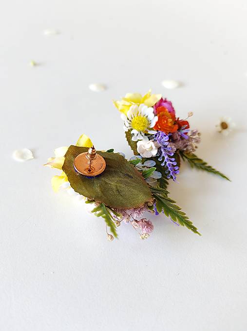 Kvetinové náušnice "letné verše"