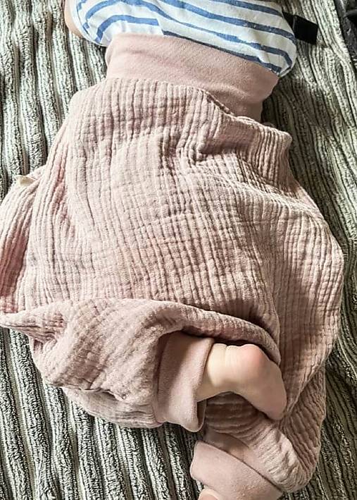 Detský textil - mušelinovy vak do pása - 16663594_