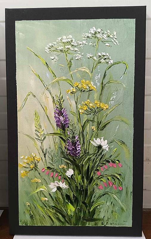 Obrazy - Poľné kvietky - 16667125_