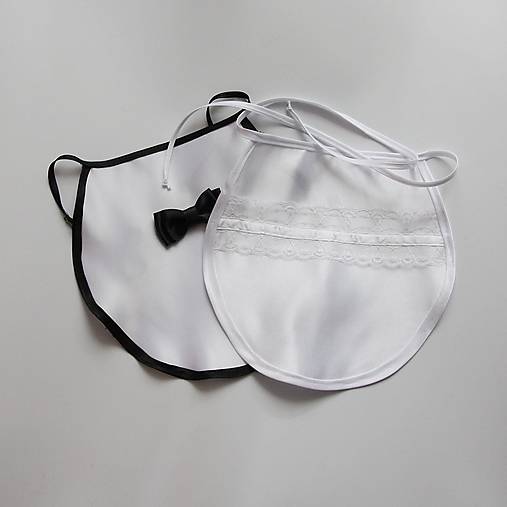 Svadobné podbradníky - Ženích a Nevesta