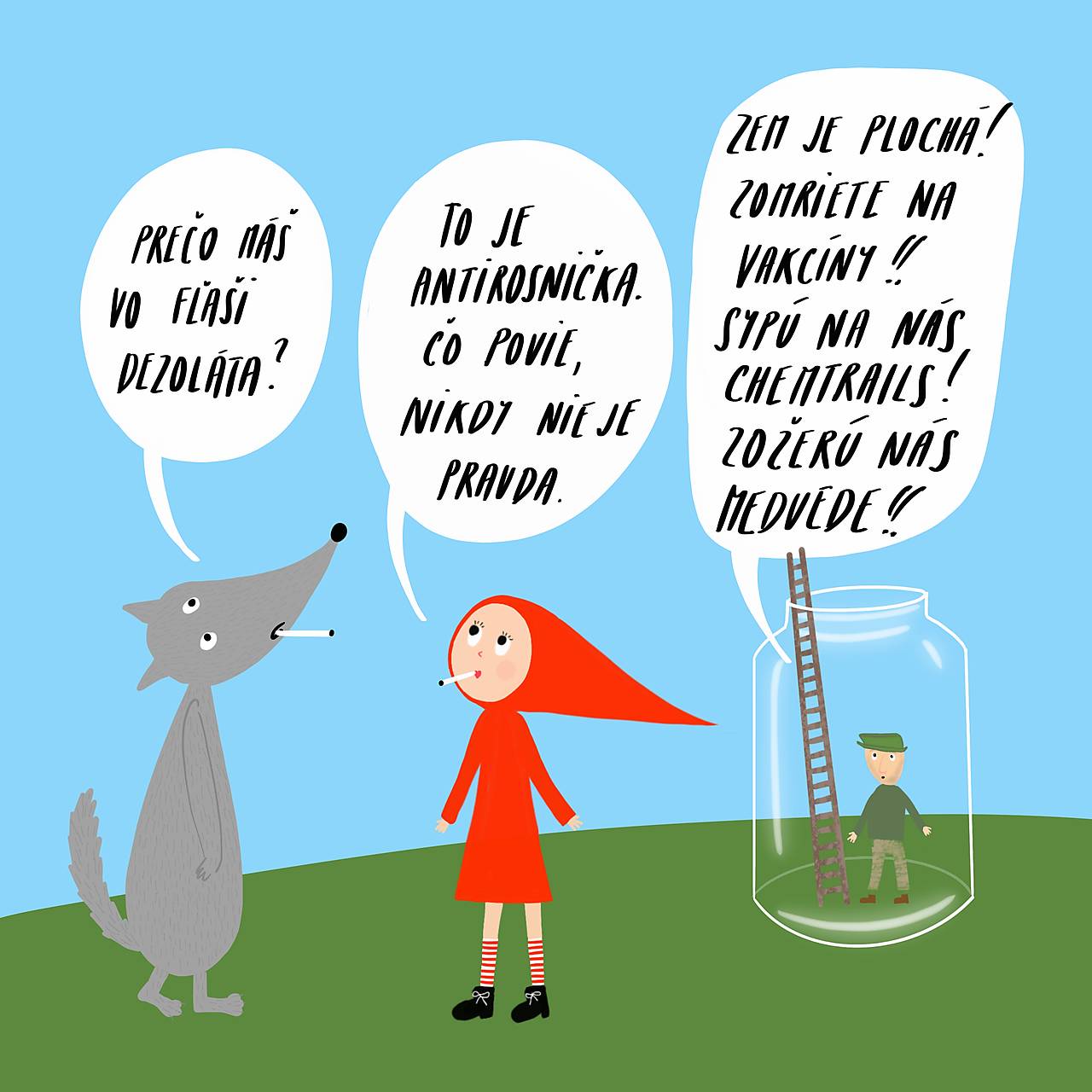 Antirosnička, Giclée art print 30x36