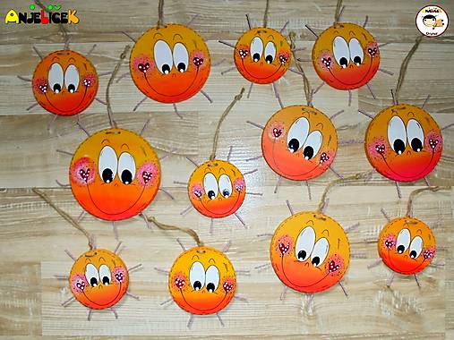 Dekorácie - Dekorácia na zavesenie - slniečko - 16670162_