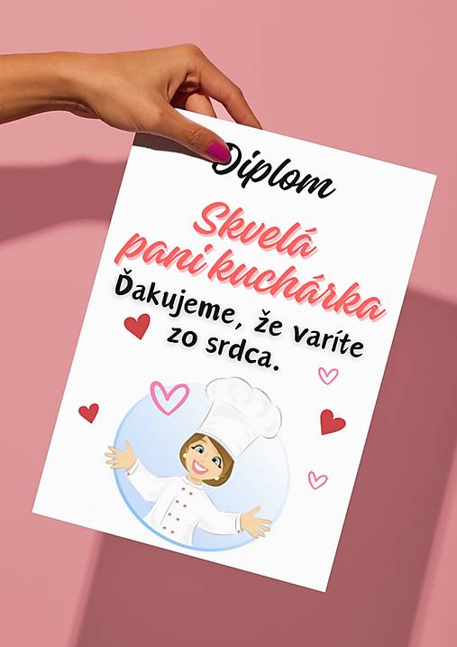 Diplom pre pani učiteľku