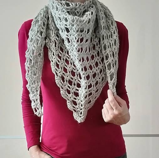 Šatky - Šatka Grey - 16671275_