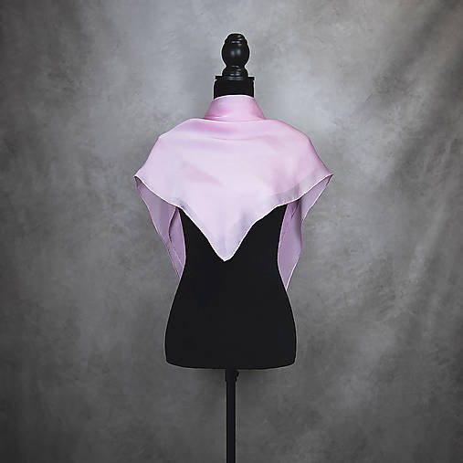 Šatky - Hodvábna šatka RUŽOVÁ, 90 x 90cm, Slovenská výroba - 16671698_