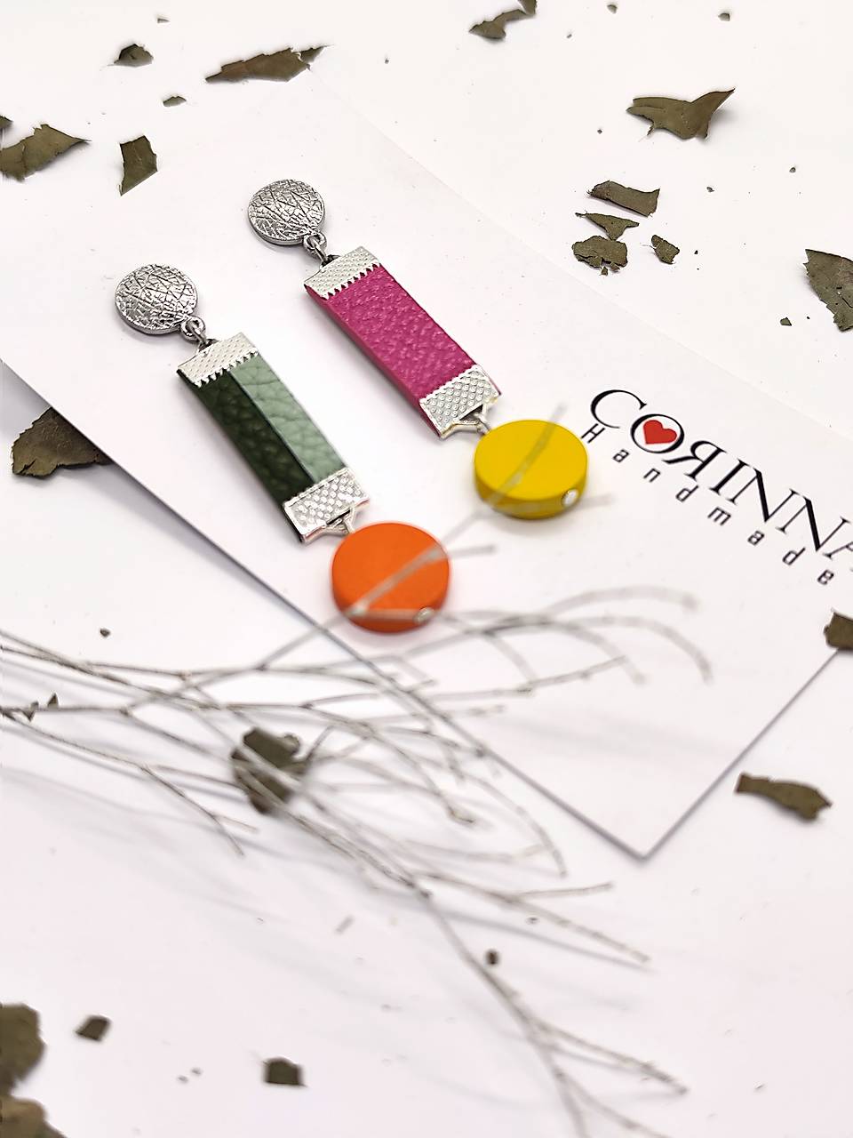 Asymetrické náušnice "Gina" 