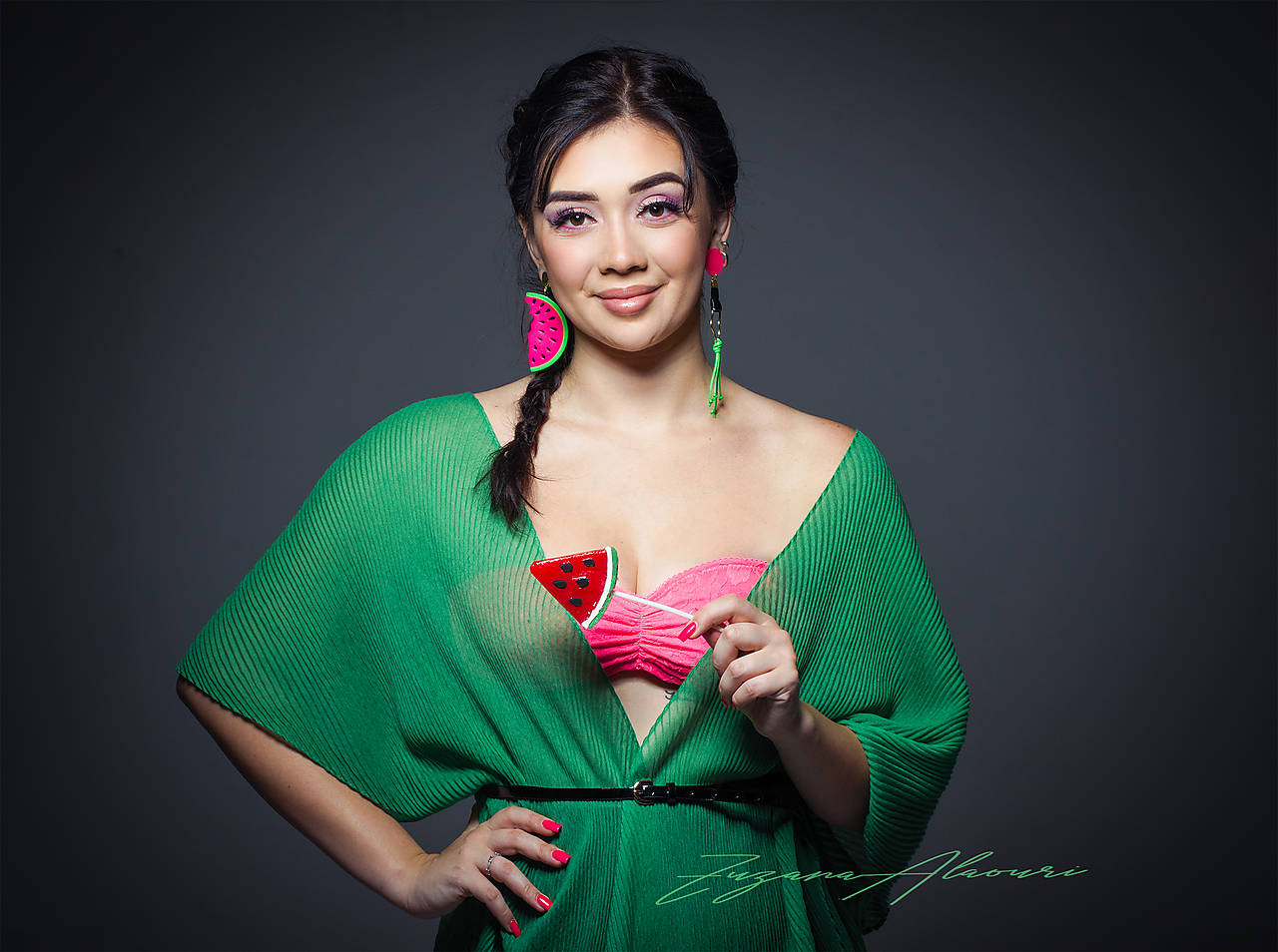 Asymetrické náušnice "Melone" 