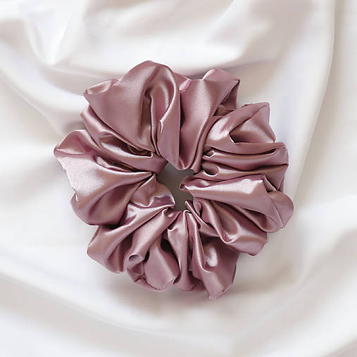 Ozdoby do vlasov - Saténová scrunchie | MAXI (Orgovánová) - 16674119_