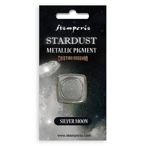 Farby-laky - Stardust Metallic Pigment Silver Moon - 16675456_