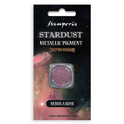Farby-laky - Stardust Metallic Pigment Nebula Rose - 16677800_
