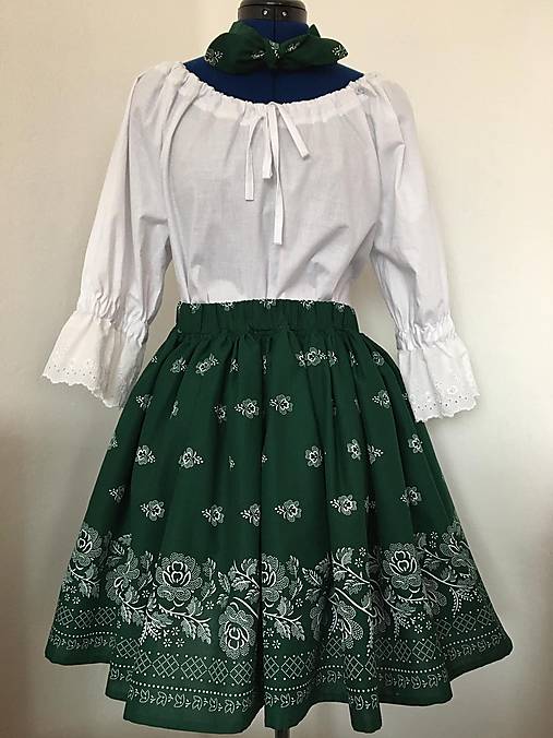 Sukne - Dámska folklórna sukňa - 16676222_